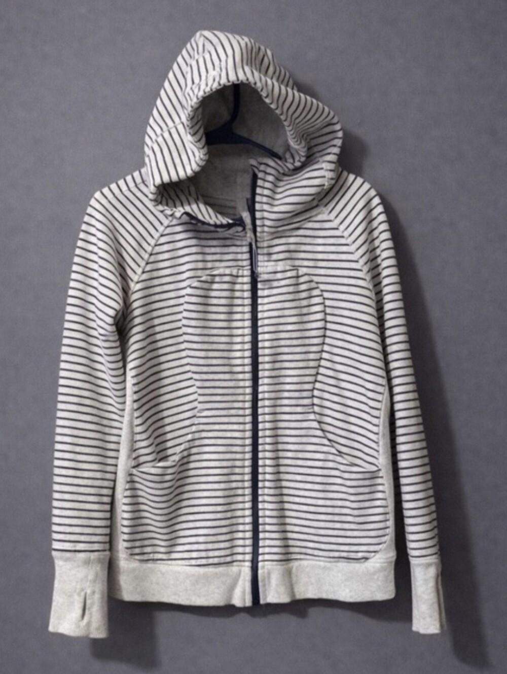 Lululemon striped zip up hoodie